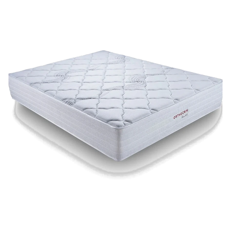 Colchão Orthocrin branco com tampo matelassê