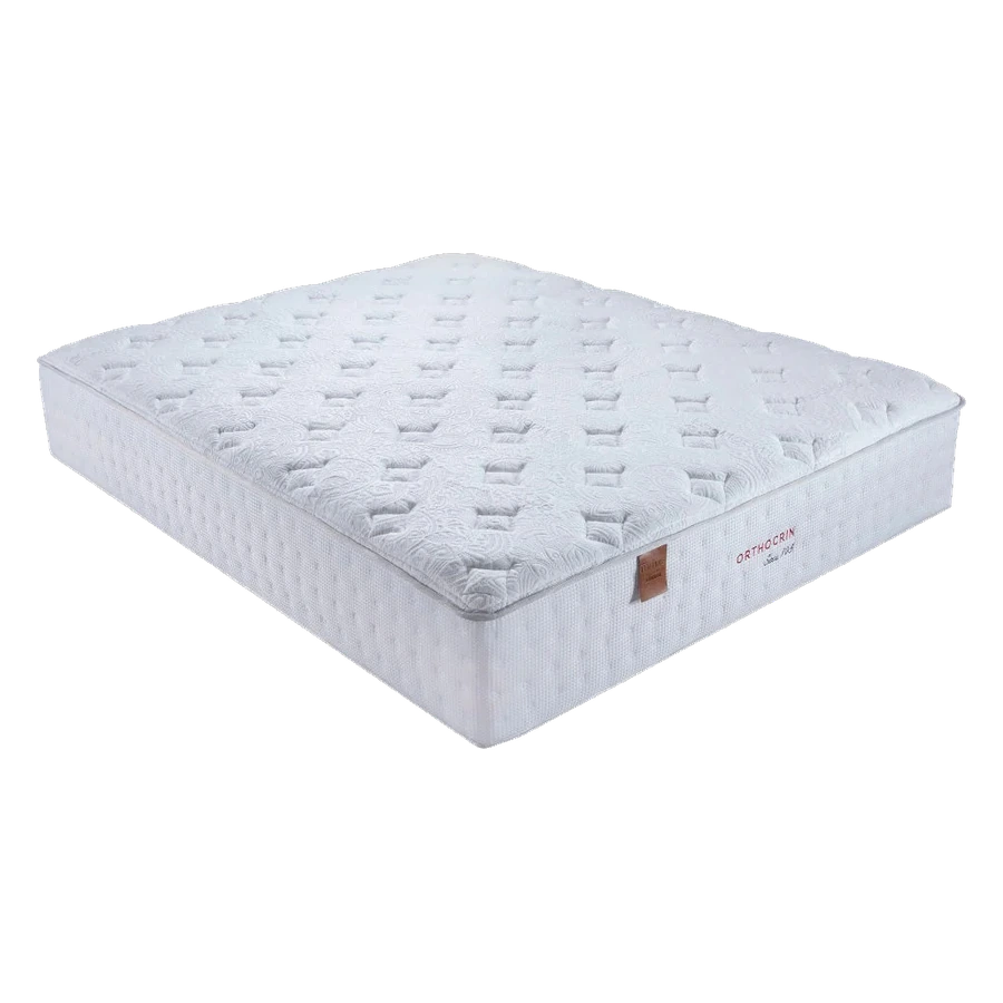 Colchão Orthocrin branco com tampo acolchoado