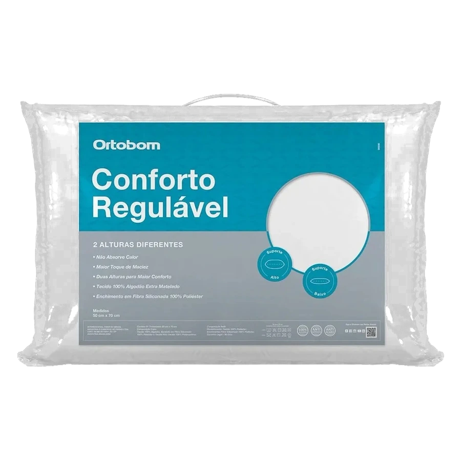 Travesseiro Ortobom Conforto Regulável